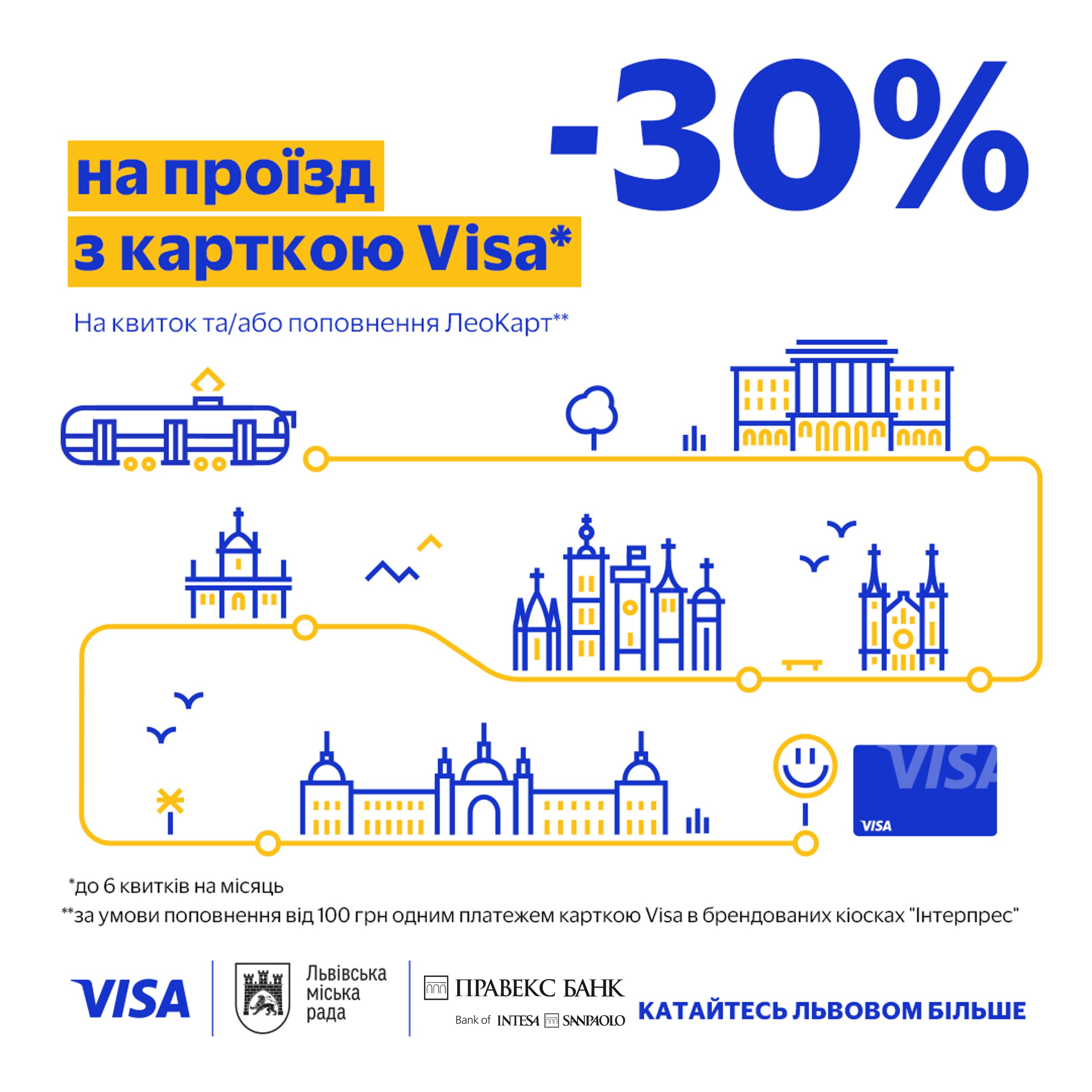 Акція від Visa для Львівської міської територіальної громади